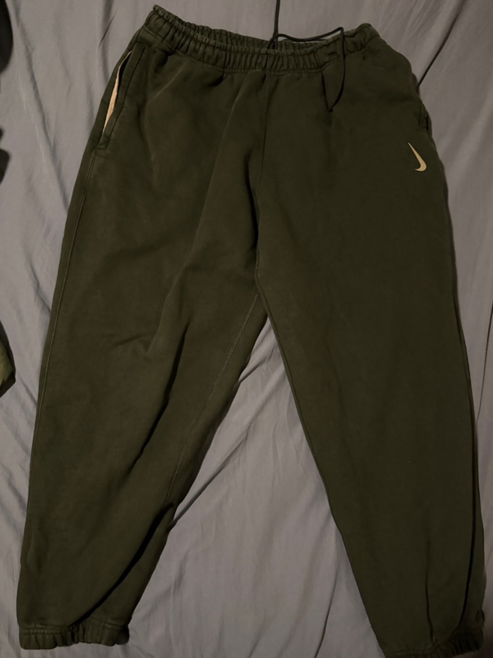 Nike Dark Olive Green Swoosh Joggers